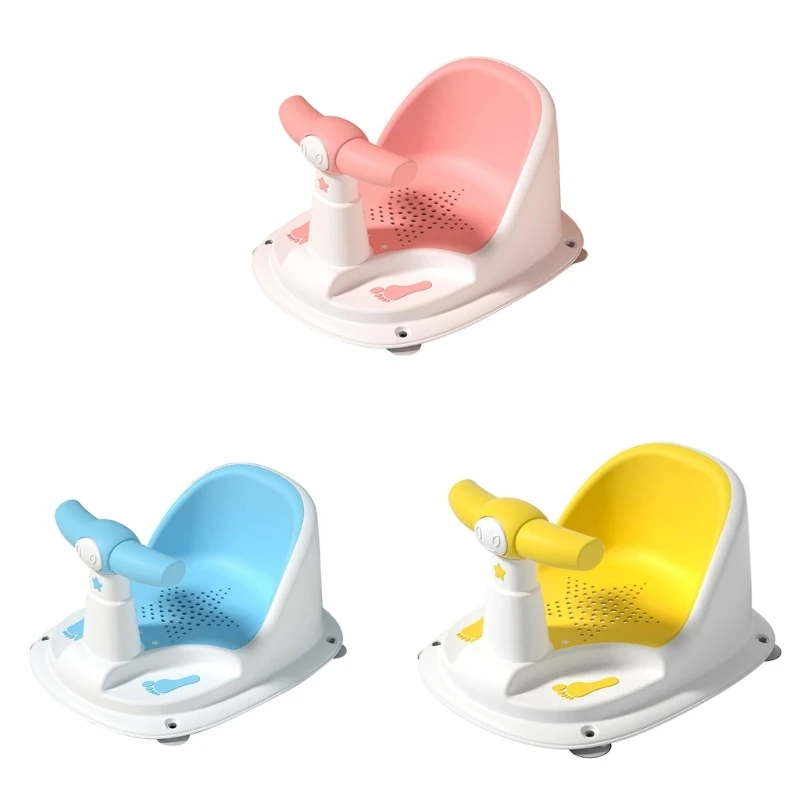 

Baby Bath Chair Infants Shower Supportive Comfortable Bathing Solution Strong Suction Cup Bathtub for Toddlers