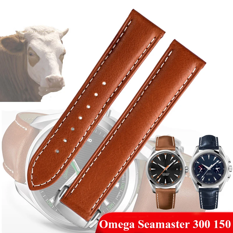 Italian Leather WatchStrap For Omega Seamaster 300 150 Speedmaster 007 AT150 Brown Watchband Bracelet Deployant Clasp 19 20 22mm
Italian Leather WatchStrap For Omega Seamaster 300 150 Speedmaster 007 AT150 Brown Watchband Bracelet Deployant Clasp 19 20 22mm