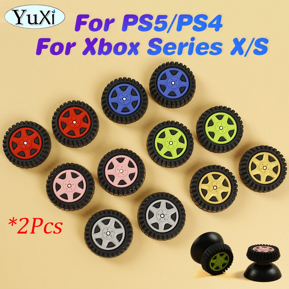 

2Pcs Silicone Non-Slip Thumbstick Grip Caps For PS5 PS4 Xbox One Series X S Joystick Bottons Cover Gamepad Controller Kit