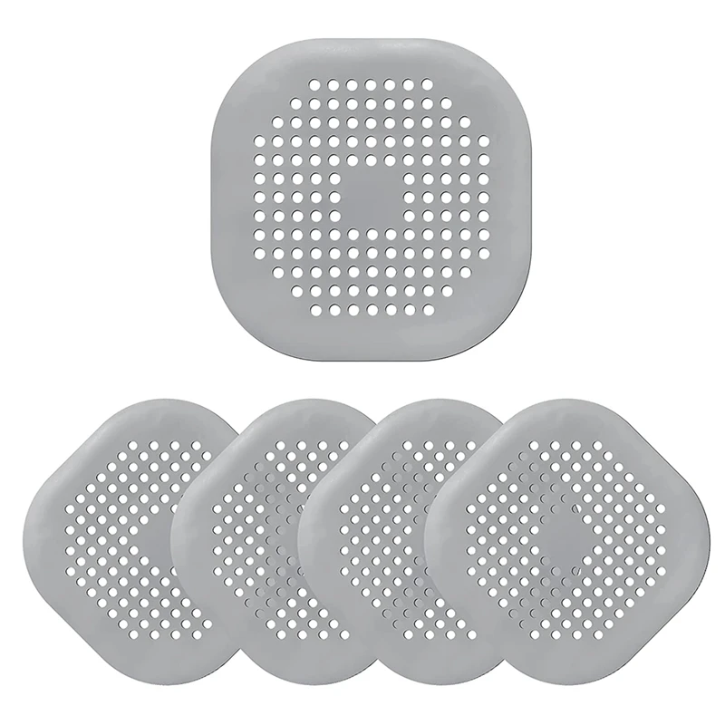 Flat Drain Hair Catcher, 5 Pack Square Silicone Drain Cover With Suction Cups, Shower Drain Filter Protection Hair Trap
Flat Drain Hair Catcher, 5 Pack Square Silicone Drain Cover With Suction Cups, Shower Drain Filter Protection Hair Trap
