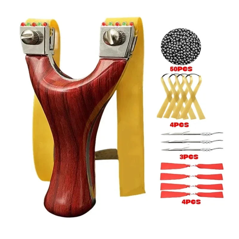 Рогатка для стрельбы на открытом воздухе с металлической текстурой древесины, Рогатка для стрельбы с быстрым давлением, охотничье оборудование, комплект аксессуаров с резиновой лентой
Рогатка для стрельбы на открытом воздухе с металлической текстурой древесины, Рогатка для стрельбы с быстрым давлением, охотничье оборудование, комплект аксессуаров с резиновой лентой