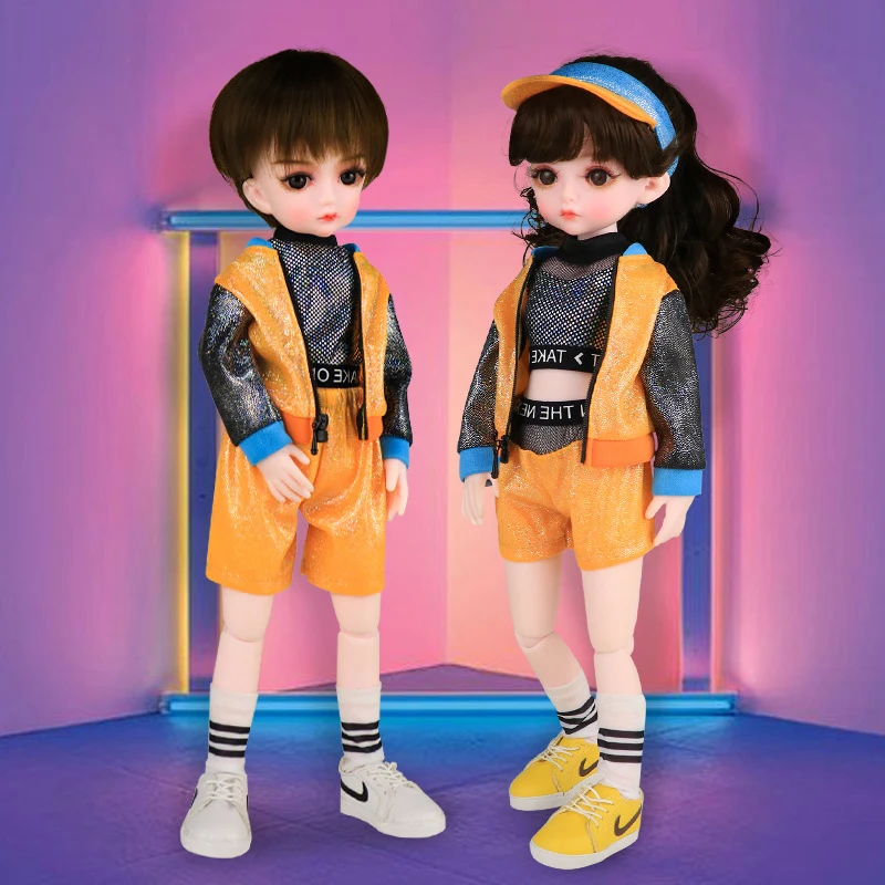 1/6 Bjd Doll 32cm Fashion Dynamic Hip-Hop Boy and Girl Ball-jointed Dolls Full Set Male Joint Dolls Toys For Children Gifts
1/6 Bjd Doll 32cm Fashion Dynamic Hip-Hop Boy and Girl Ball-jointed Dolls Full Set Male Joint Dolls Toys For Children Gifts