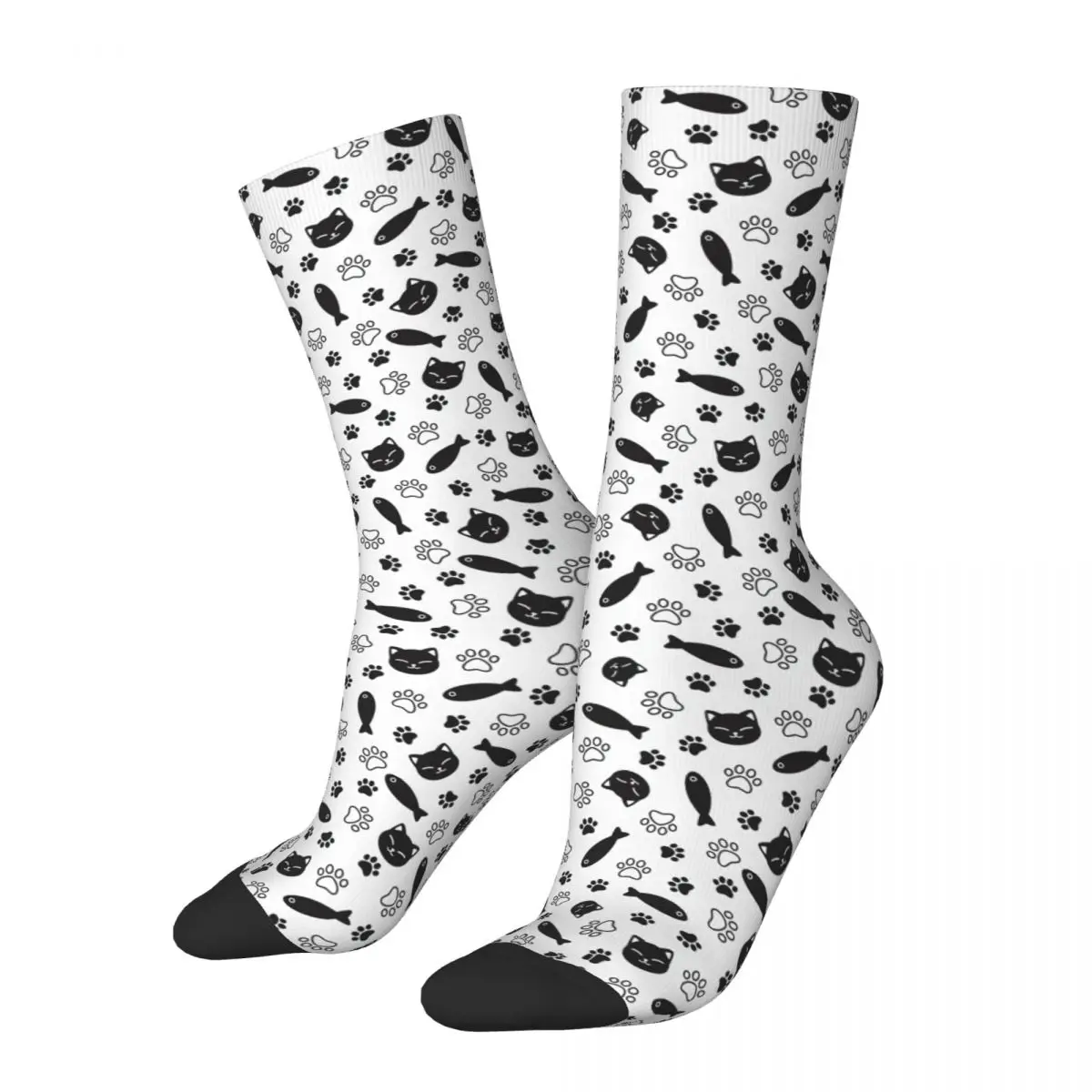 Fish Paw Cat seamless pattern Funny Cartoon Animal Men Socks Middle Tube Soft Cotton Socks
Fish Paw Cat seamless pattern Funny Cartoon Animal Men Socks Middle Tube Soft Cotton Socks