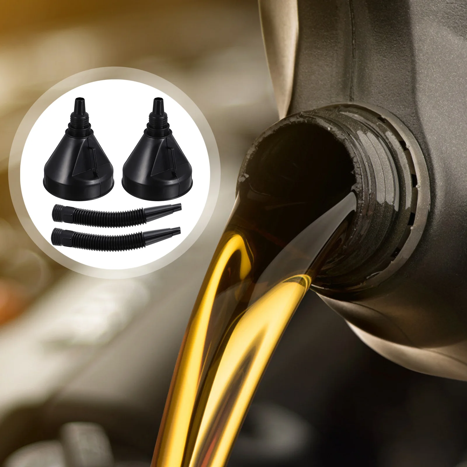 2 Pcs Funnel Flex Oil Fill Fuel Nozzle Transmission Plastic Vehicle Gasoline Engine Fluid
2 Pcs Funnel Flex Oil Fill Fuel Nozzle Transmission Plastic Vehicle Gasoline Engine Fluid