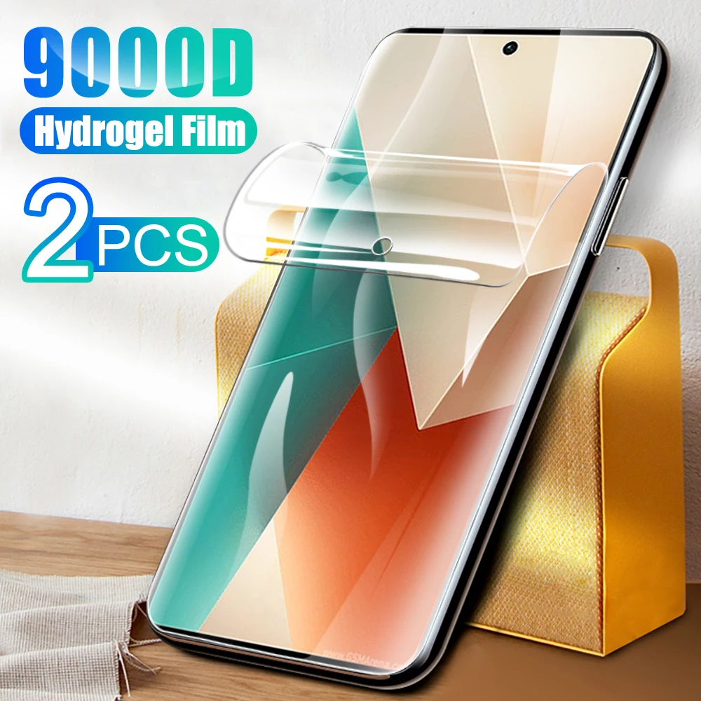 

2pcs soft film For Xiaomi Redmi Note 13 Pro plus Full glue cover hydrogel film note13 13pro 4G 2023 protective Film 6.67 inches