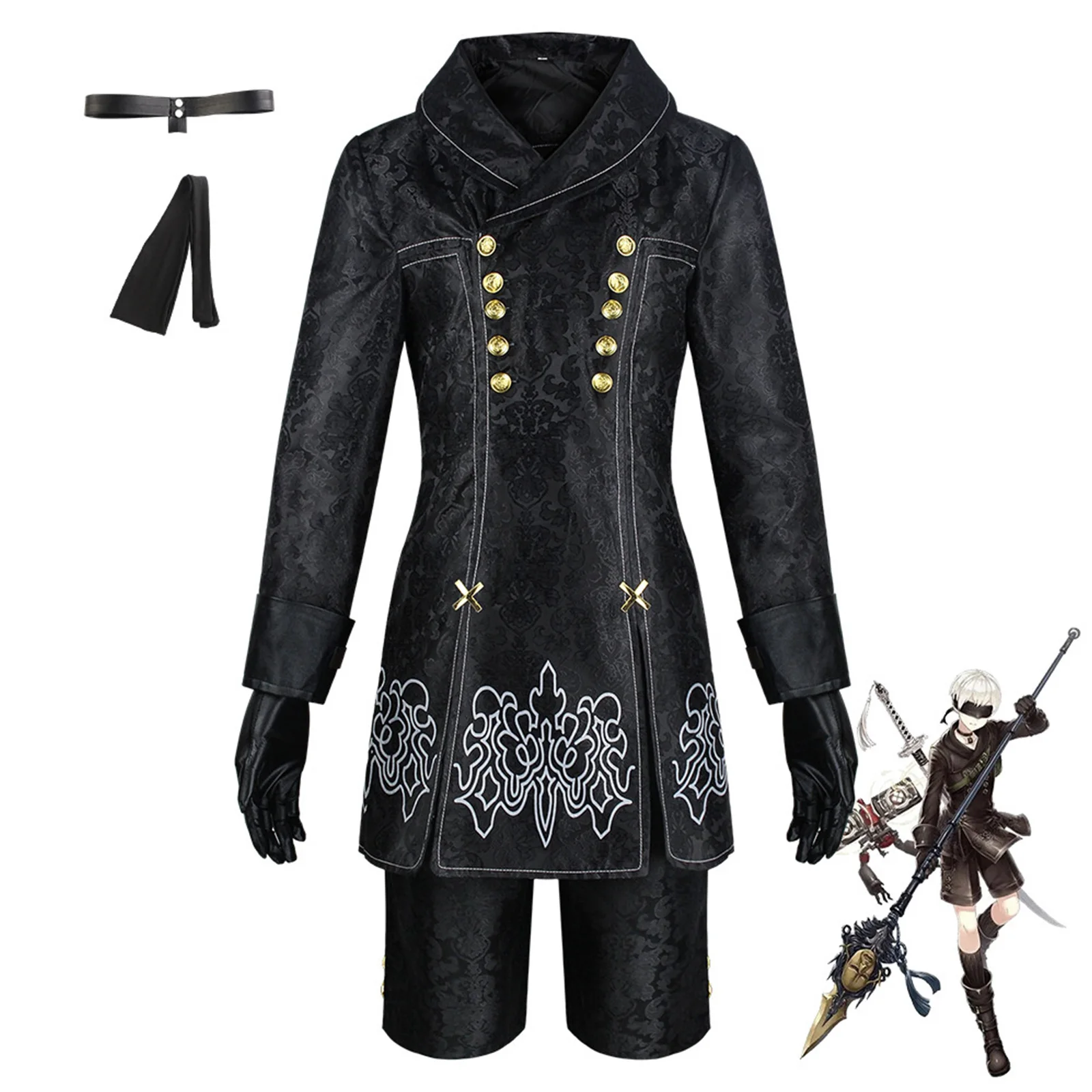 Game Anime Nier 2B Automata Cosplay Yorha No. 2 Type B 9S Costume Anime Women Dress Fancy Halloween Girls Party Clothes
Game Anime Nier 2B Automata Cosplay Yorha No. 2 Type B 9S Costume Anime Women Dress Fancy Halloween Girls Party Clothes