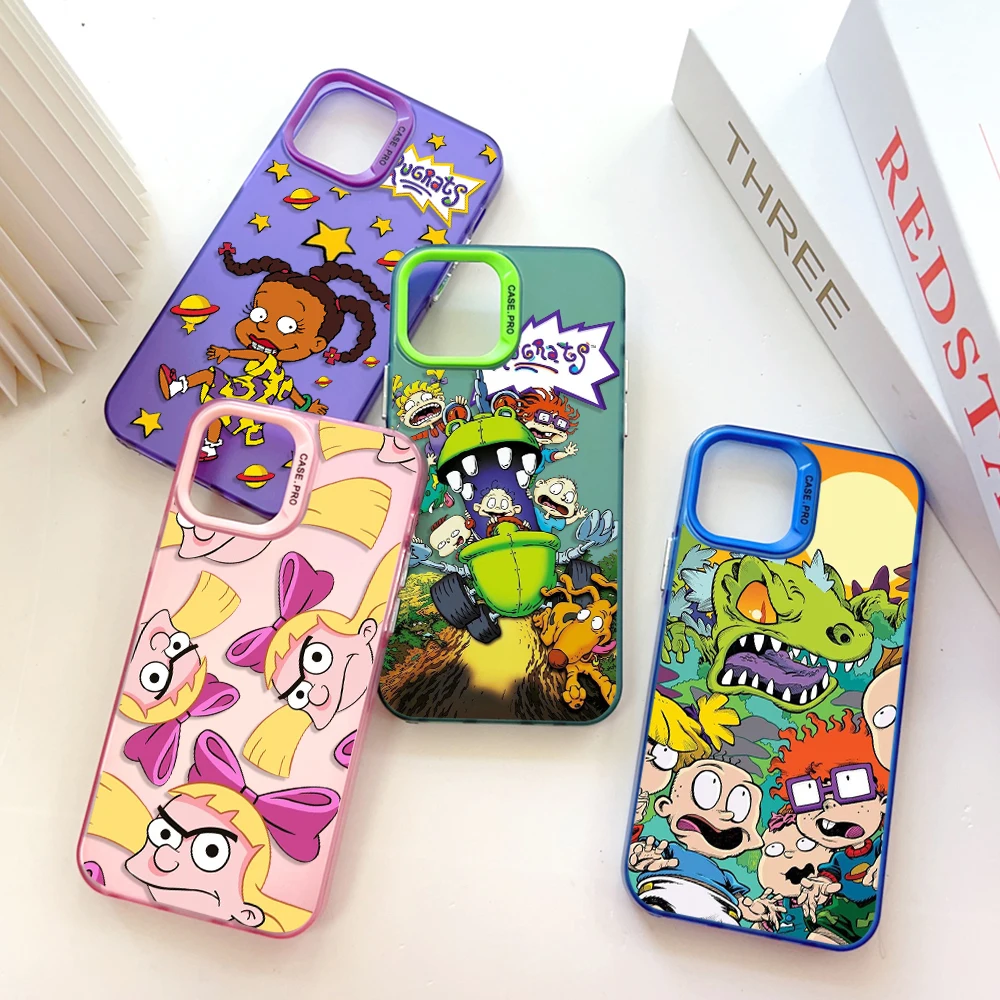 Funny Cartoon R-Rugrat Phone Case for IPhone 13 12 11 15 14 Pro Max Plus Lens Creative Border Silver Plated Insid Hard TPU Cover
Funny Cartoon R-Rugrat Phone Case for IPhone 13 12 11 15 14 Pro Max Plus Lens Creative Border Silver Plated Insid Hard TPU Cover