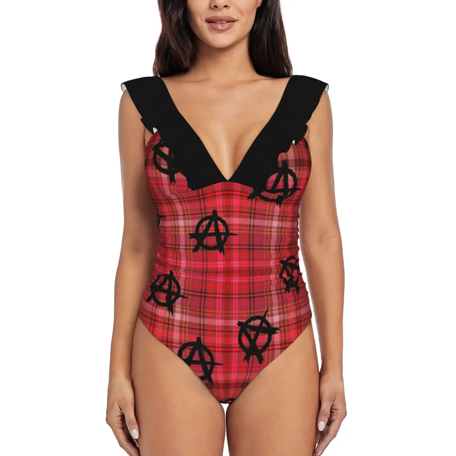 Red Plaid Anarchy Sexy One Piece Swimsuit Women Ruffled Swimwear Women Print Monokini Female Beachwear Red Anarchy
Red Plaid Anarchy Sexy One Piece Swimsuit Women Ruffled Swimwear Women Print Monokini Female Beachwear Red Anarchy