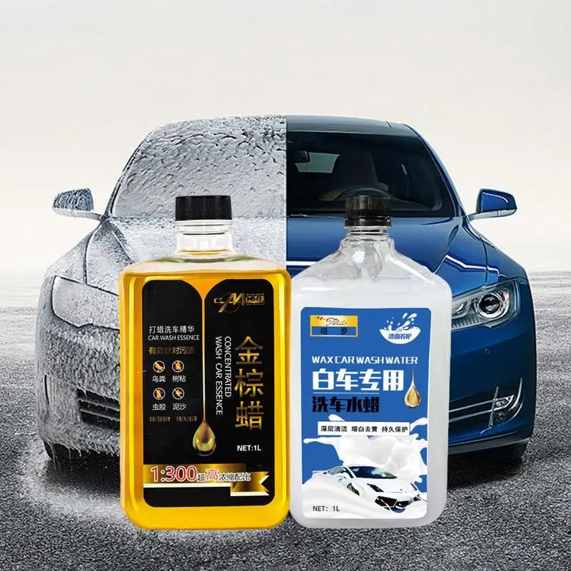 

Car Wash Soap 1L Automotive Shampoo Stain Remover Foam Car Wash Cleaning Agent Car Polishing Liquid Clean Dirt Provides Shine