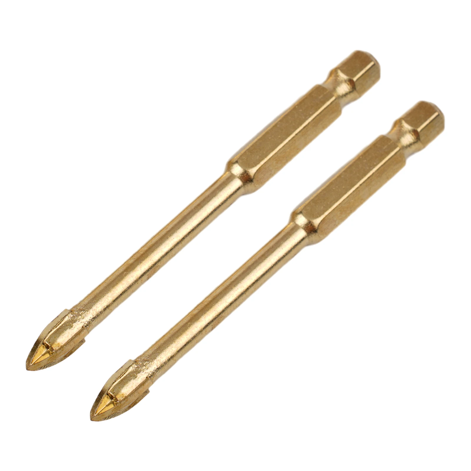 10 PCS 6mm Drill Bit Titanium Ceramic Tile Marble Glass Spear Head Hex Shank Workshop Equipment Power Tools Parts Drill Bits Set 
10 PCS 6mm Drill Bit Titanium Ceramic Tile Marble Glass Spear Head Hex Shank Workshop Equipment Power Tools Parts Drill Bits Set