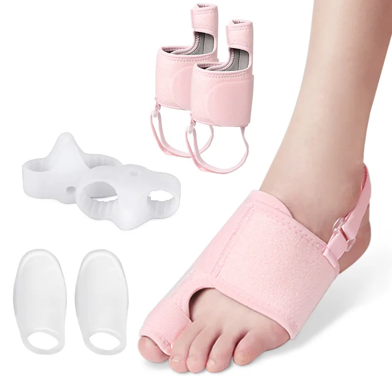

Bunion Relief and Toes Corrector Massaging Gel Bunion Splint & Big Toe Straightener Pad for Women & Men Toe Alignment Care Kit