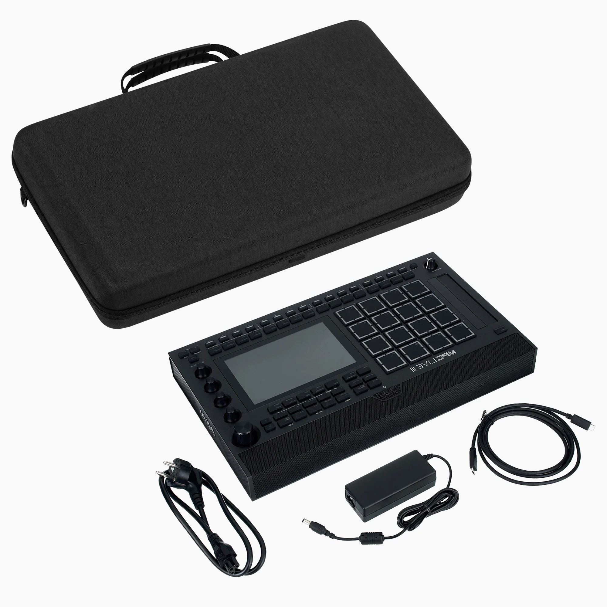 Audio Interface Carrying Case, Compatible with Akai Professional MPC Live III, EVA Hard Shell Portable Travel Bag Audio Interface Carrying Case, Compatible with Akai Professional MPC Live III, EVA Hard Shell Portable Travel Bag