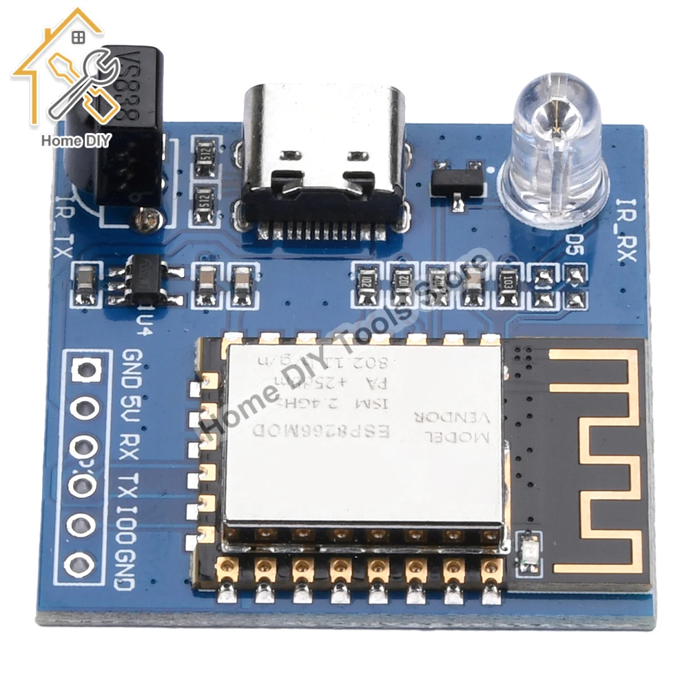 

ESP8266 ESP-12F Mini WIFI Wireless Module Development Board Wireless Transceiver TYPE-C Interface For Arduino