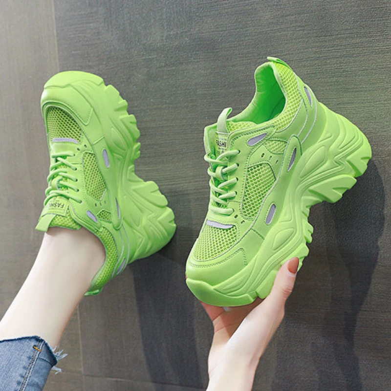 New Height Increased Dad Shoes Female Autumn Muffin Thick Sole Breathable Mesh Sneakers Women Platform Casual Comfort Footwear
New Height Increased Dad Shoes Female Autumn Muffin Thick Sole Breathable Mesh Sneakers Women Platform Casual Comfort Footwear