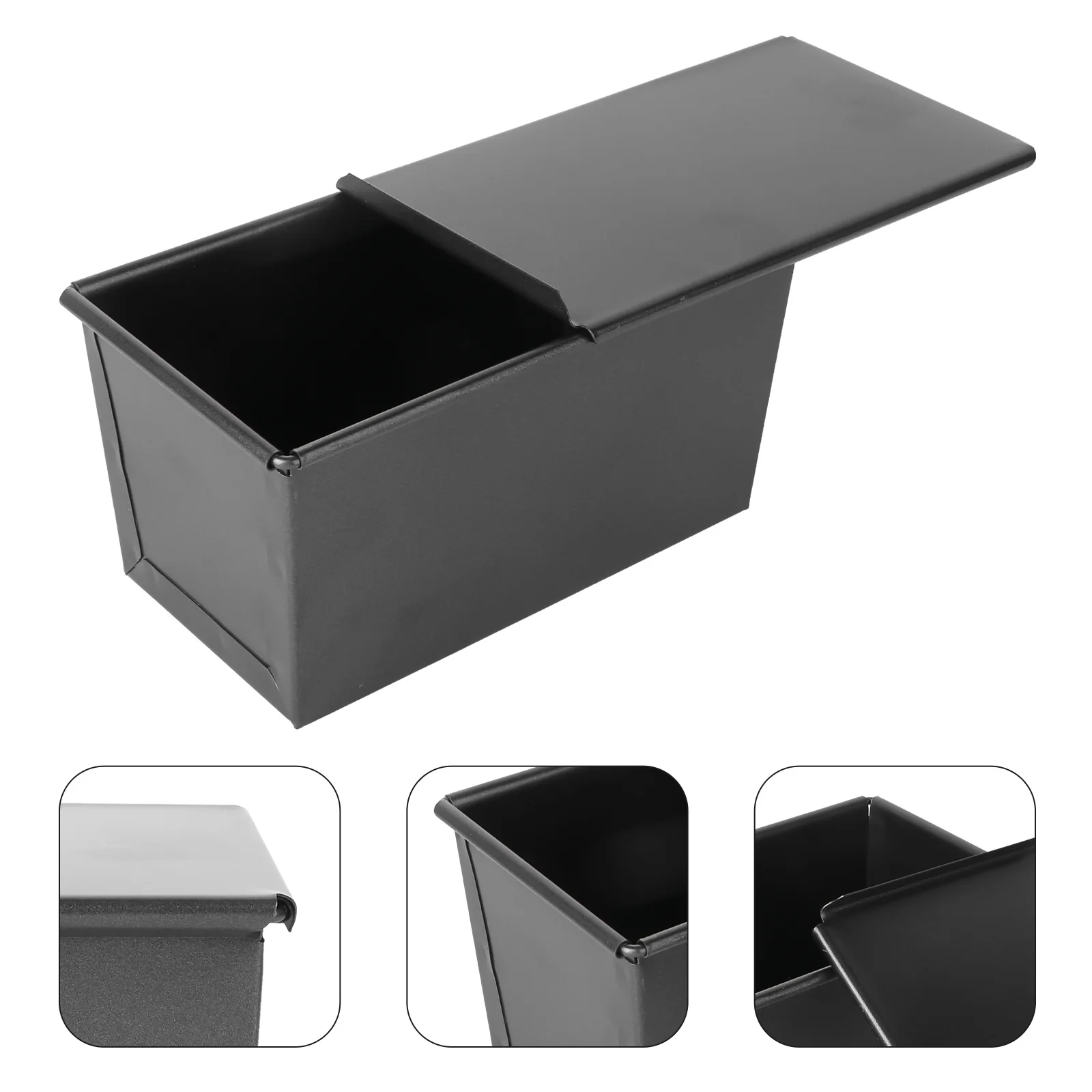 Luxshiny Bread Baking Pan Toast Making Mold Loaf Pan With Lid Black Non Stick Bakeware For Oven Baking 450G Diy Tools
Luxshiny Bread Baking Pan Toast Making Mold Loaf Pan With Lid Black Non Stick Bakeware For Oven Baking 450G Diy Tools