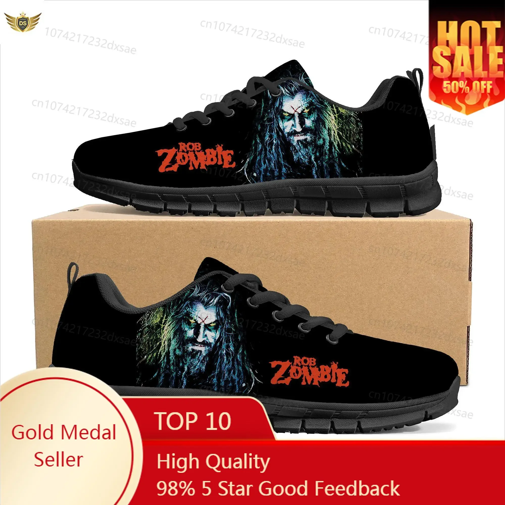 

Rock Singer Rob Zombie Sports Shoes Mens Womens Teenager Kids Children Sneakers Casual Custom Shoes High Quality Couple Shoes