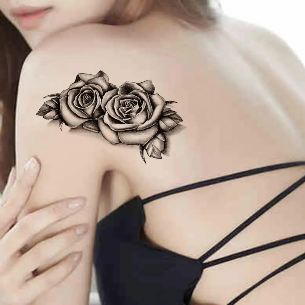Black Rose Body Tattoo Women Waterproof Flower Stickers Fake Temporary Tattoo Sticker Leg Arm Chest Back Decal
Black Rose Body Tattoo Women Waterproof Flower Stickers Fake Temporary Tattoo Sticker Leg Arm Chest Back Decal