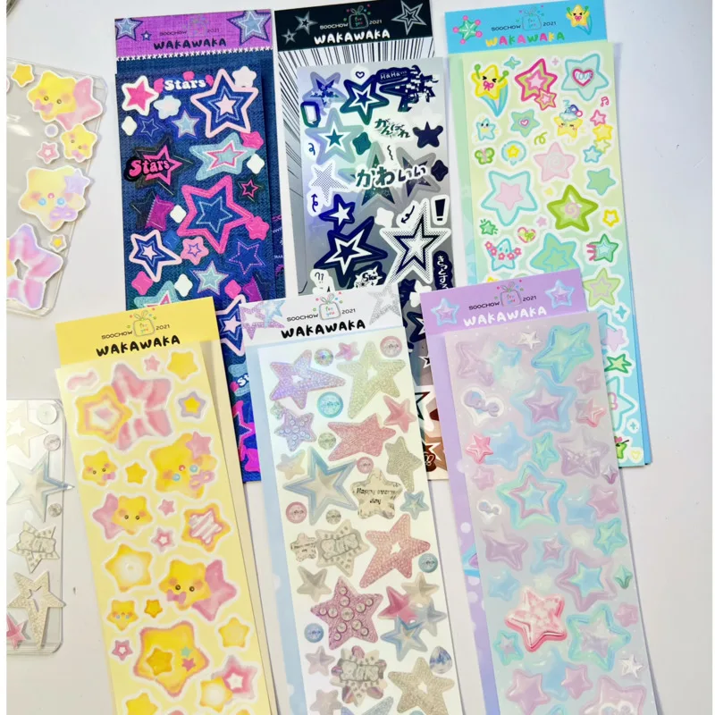 1Pc Ins Fantasy Star Series Guka Stickers DIY Decor Scrapbooking Materials Stationery Postcards Sticker Stationery Supplies
1Pc Ins Fantasy Star Series Guka Stickers DIY Decor Scrapbooking Materials Stationery Postcards Sticker Stationery Supplies