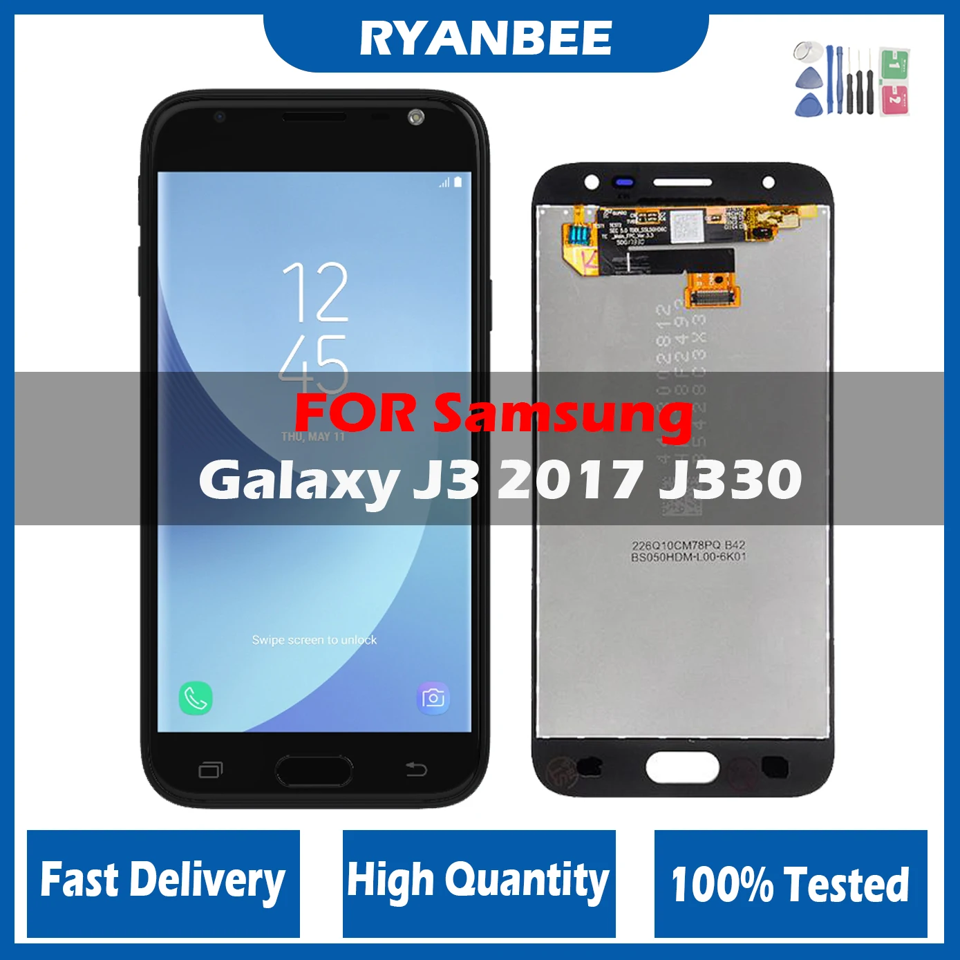 ЖК-дисплей Amoled для Samsung Galaxy J3 2017 J330 J330F J3 Pro, ЖК-дисплей с сенсорным экраном и дигитайзером в сборе, замена
ЖК-дисплей Amoled для Samsung Galaxy J3 2017 J330 J330F J3 Pro, ЖК-дисплей с сенсорным экраном и дигитайзером в сборе, замена