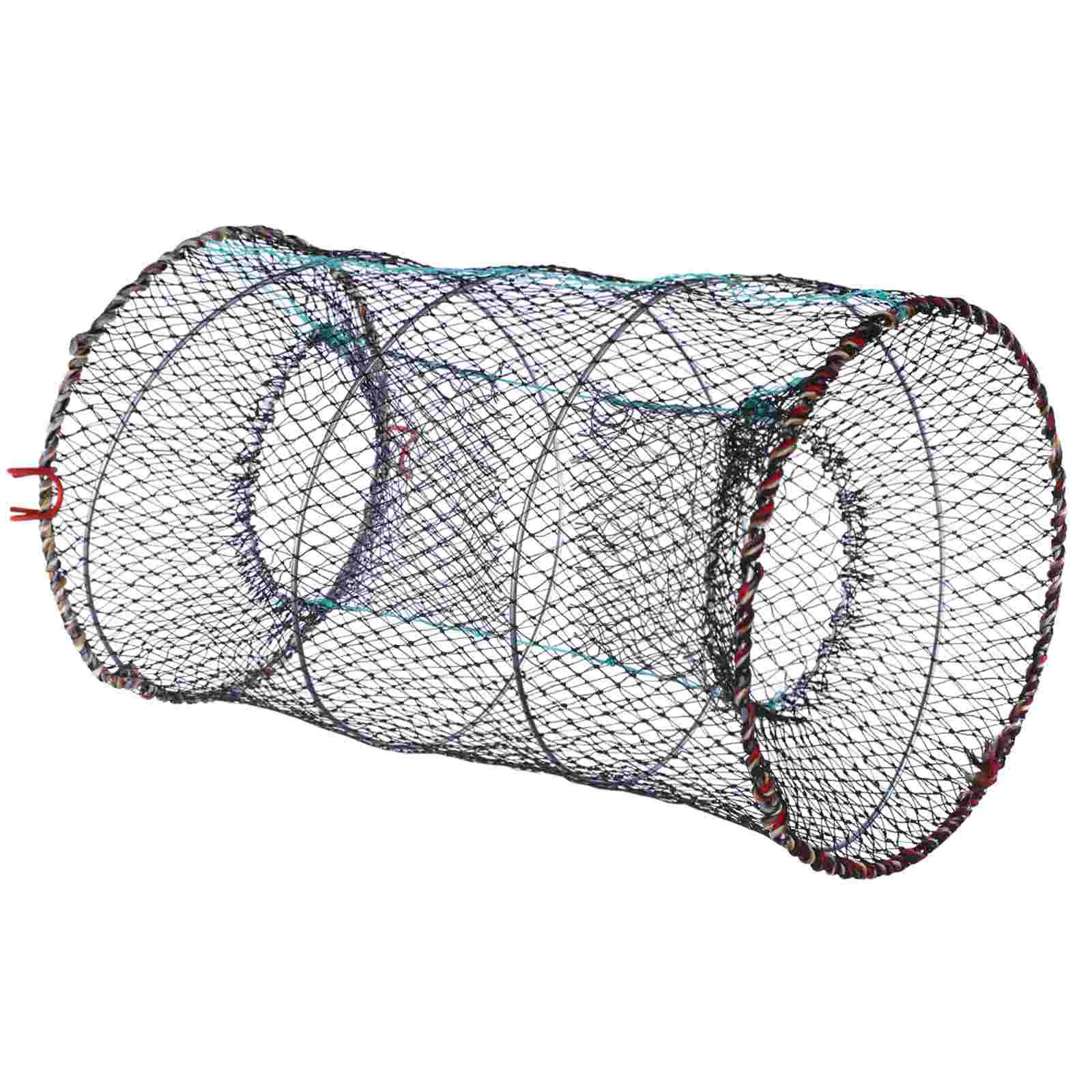 

Collapsible Fishing Net Trap, Portable Zipper Bait for Shrimp Carp Crayfish Baits Cast Mesh Trap, 177 x8in ( 25 x 45 )