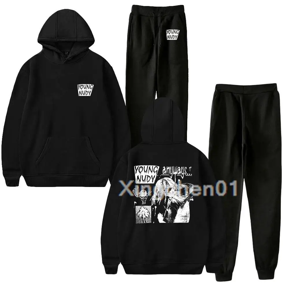 

Genç Nudy Suit erkekler/kadınlar Set Hoodie pantolon eşofman spor Hoodies