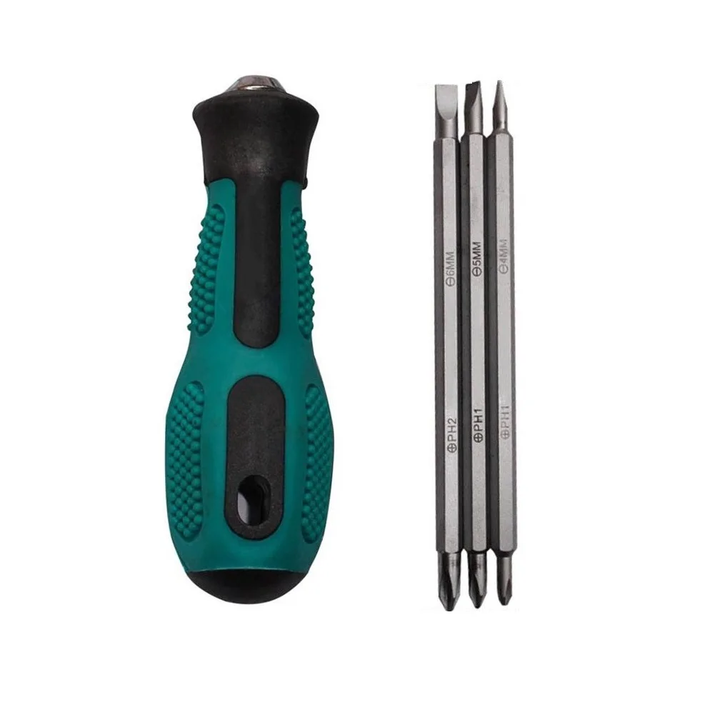 3 In 1 Multi-function Hand Screwdriver Adjustable Slotted Cross Bits Double Head PH1/SL4 PH1/SL5 PH5/SL6 Repairing Manual Tools
3 In 1 Multi-function Hand Screwdriver Adjustable Slotted Cross Bits Double Head PH1/SL4 PH1/SL5 PH5/SL6 Repairing Manual Tools
