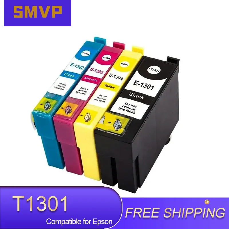 Цветной совместимый картридж T1301 T1302 T1303 T1304 для струйных принтеров Epson Stylus Office B42WD
Цветной совместимый картридж T1301 T1302 T1303 T1304 для струйных принтеров Epson Stylus Office B42WD