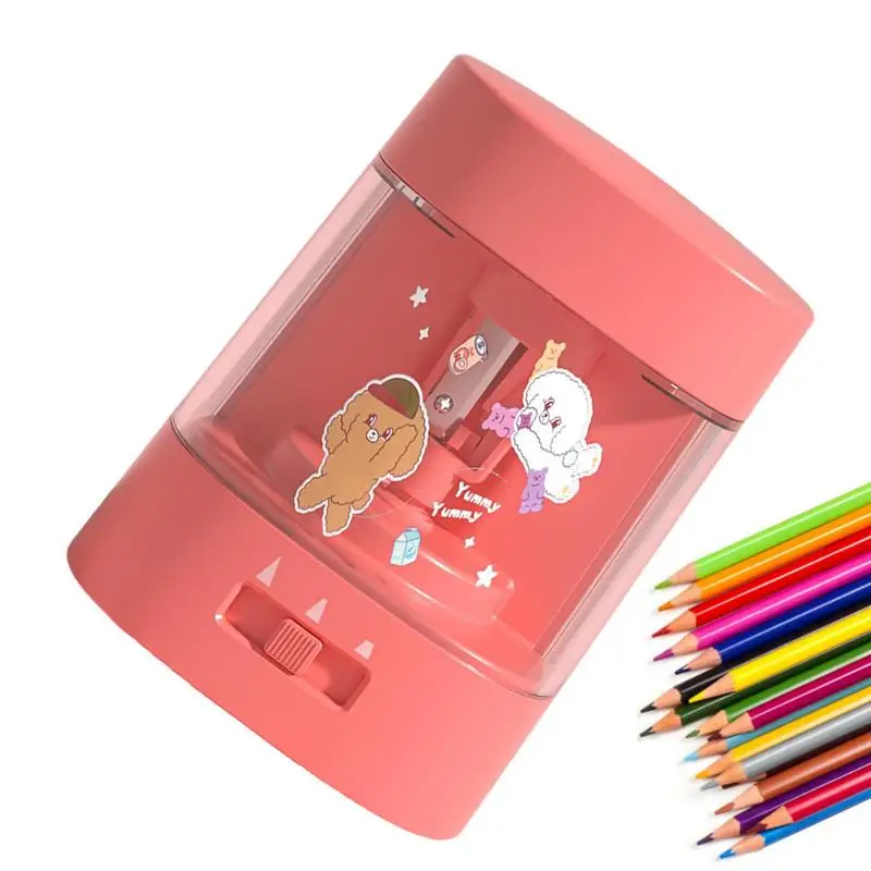 

Portable Pencil Sharpener Electric Plug-in And Battery Powered School Supplies Handheld Drawing Pencil Sharpeners Automatic