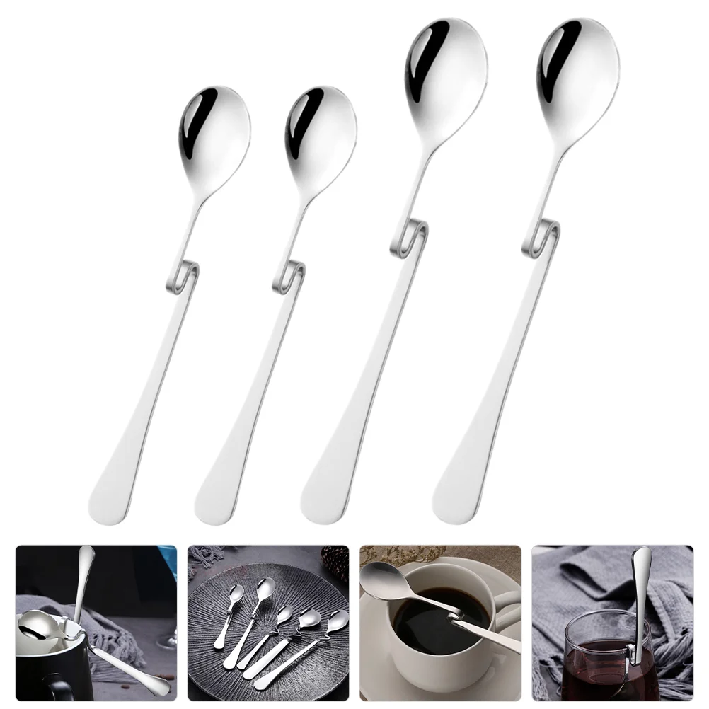 4Pcs Espresso Spoon Stainless Steel Jam Honey Spoon Coffee Stir Spoon Milk Mixing Spoons Teaspoon Hanging Cup Dessert Tea
4Pcs Espresso Spoon Stainless Steel Jam Honey Spoon Coffee Stir Spoon Milk Mixing Spoons Teaspoon Hanging Cup Dessert Tea