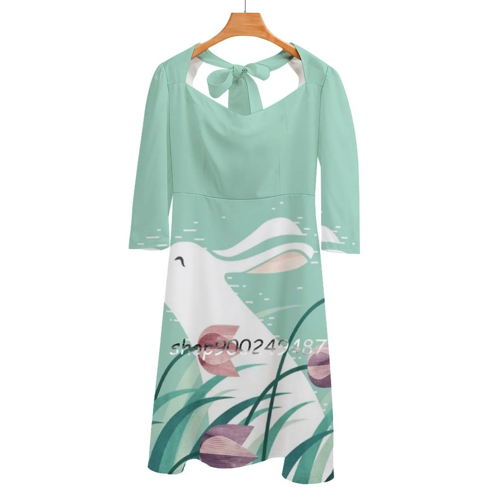 Rabbit , Resting Square Neck Dress Sweet Summer Dress Women Elegant Halter Print Dress Rabbit Bunny Tulip Spring Floral Flower
Rabbit , Resting Square Neck Dress Sweet Summer Dress Women Elegant Halter Print Dress Rabbit Bunny Tulip Spring Floral Flower