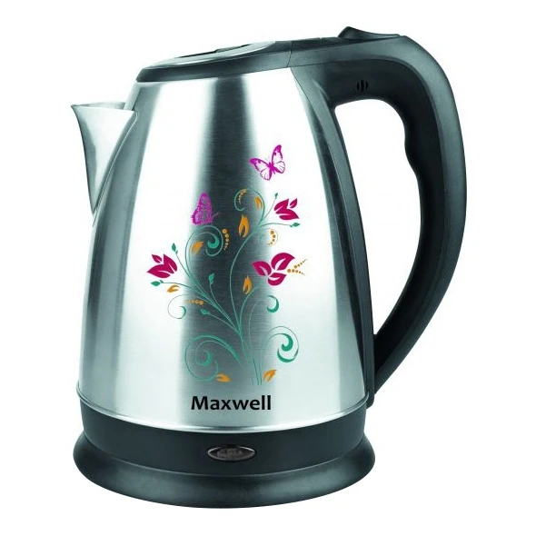Чайник электрический Maxwell MW-1074 ST (Мощность 2200 Вт объем 1.7 л стальной корпус с