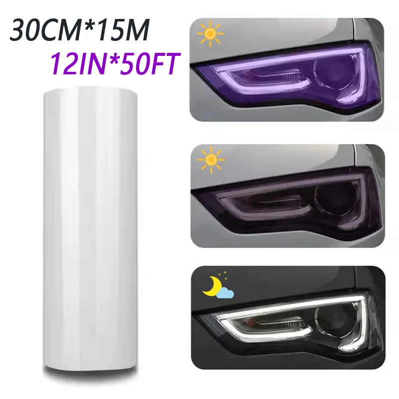 

Wholesale 30CM*15M PPF TPU UV Smart Photochromic Headlight Protection Film