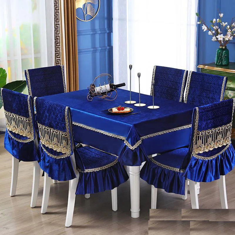 Luxury Suede Tablecloth Set Embroidery Lace Table Cloth Solid Color Dining Chair Cushion Chair Cover Set European Tea Table Cov
Luxury Suede Tablecloth Set Embroidery Lace Table Cloth Solid Color Dining Chair Cushion Chair Cover Set European Tea Table Cov