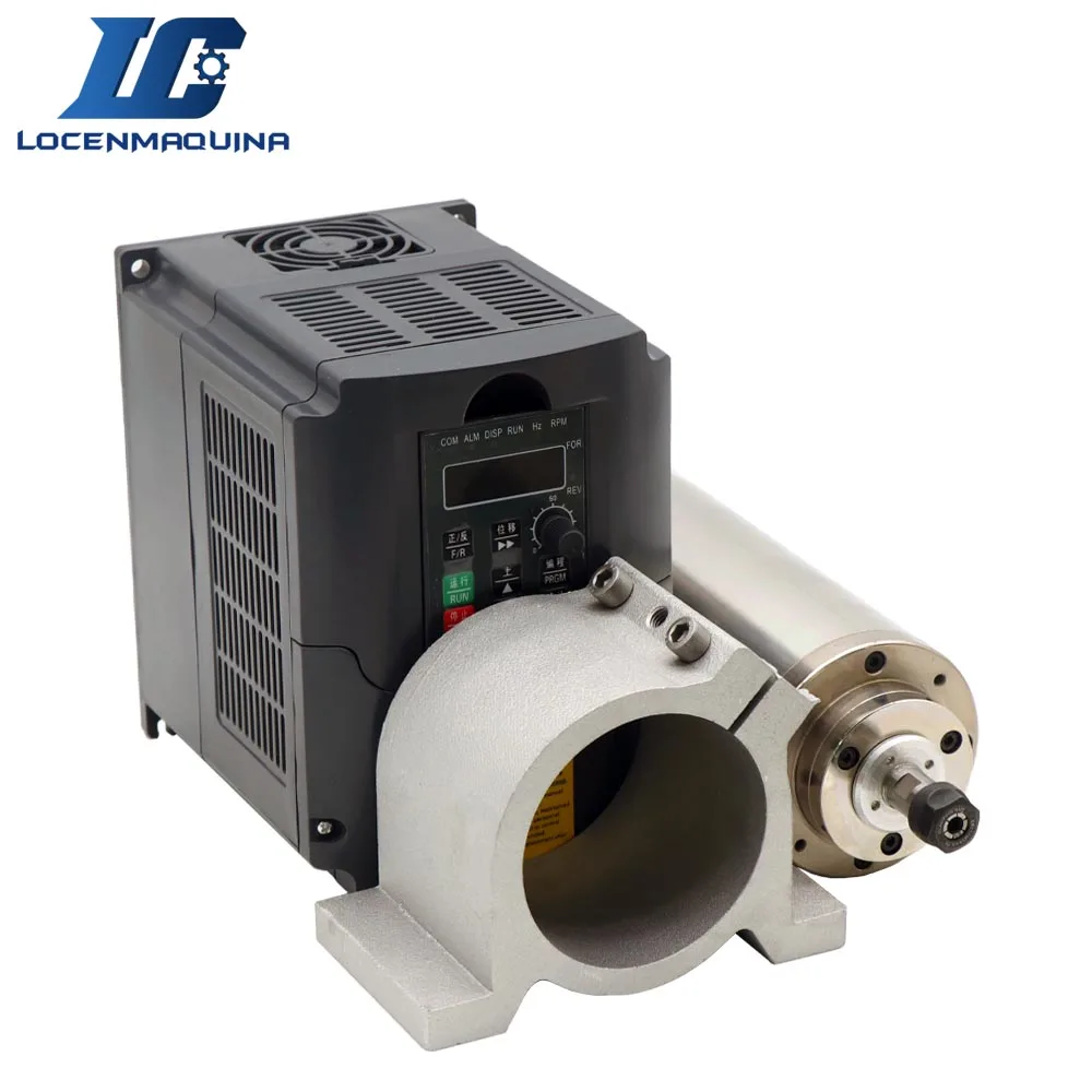 1.5KW CNC Water Cooling Spindle Kit 1.5KW ER11 Water Cooling Spindle Motor+VFD Inverter+ Cast Aluminum 80mm Spindle Clamp
1.5KW CNC Water Cooling Spindle Kit 1.5KW ER11 Water Cooling Spindle Motor+VFD Inverter+ Cast Aluminum 80mm Spindle Clamp