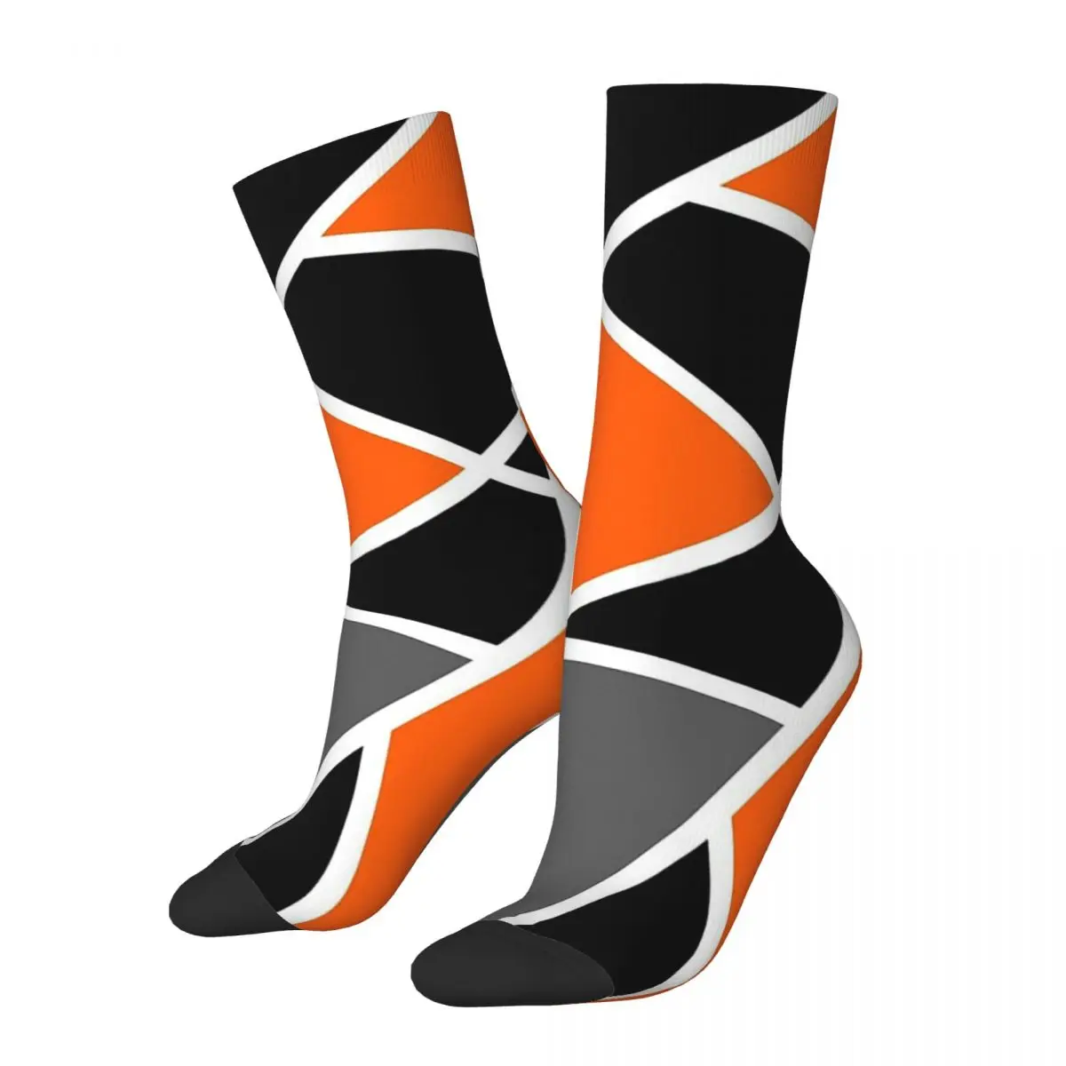 

Modern Orange Pattern Geometric Patterns Socks Hiking 3D Print Boy Girls Mid-calf Sock