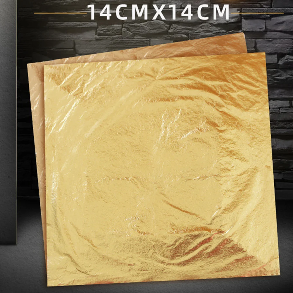 100pcs Exquisite Imitation Golden Foil Paper Lightweight Decors Home Adornment Supplies for Paint Makeup Crafting
100pcs Exquisite Imitation Golden Foil Paper Lightweight Decors Home Adornment Supplies for Paint Makeup Crafting