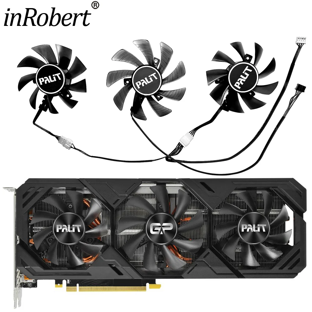 Охлаждающие вентиляторы для видеокарты Palit RTX 2070S 2080S GP Gaming Pro OC, 75 мм
Охлаждающие вентиляторы для видеокарты Palit RTX 2070S 2080S GP Gaming Pro OC, 75 мм