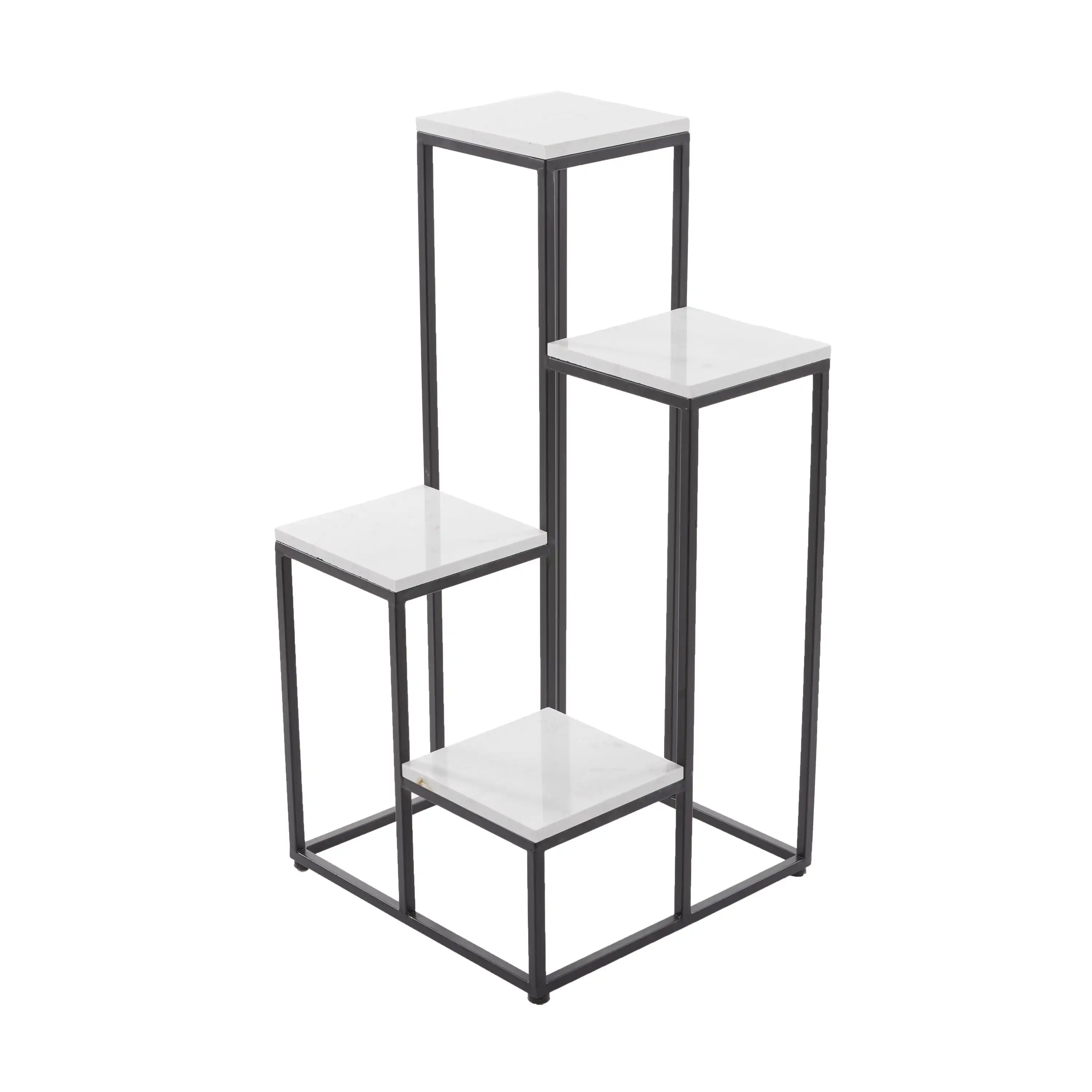 16" x 16" x 31" 4 Tier White Marble Flower Pot Display Rack Indoor Outdoor Plant Stand Floral Pot Holder with Black Base
16" x 16" x 31" 4 Tier White Marble Flower Pot Display Rack Indoor Outdoor Plant Stand Floral Pot Holder with Black Base