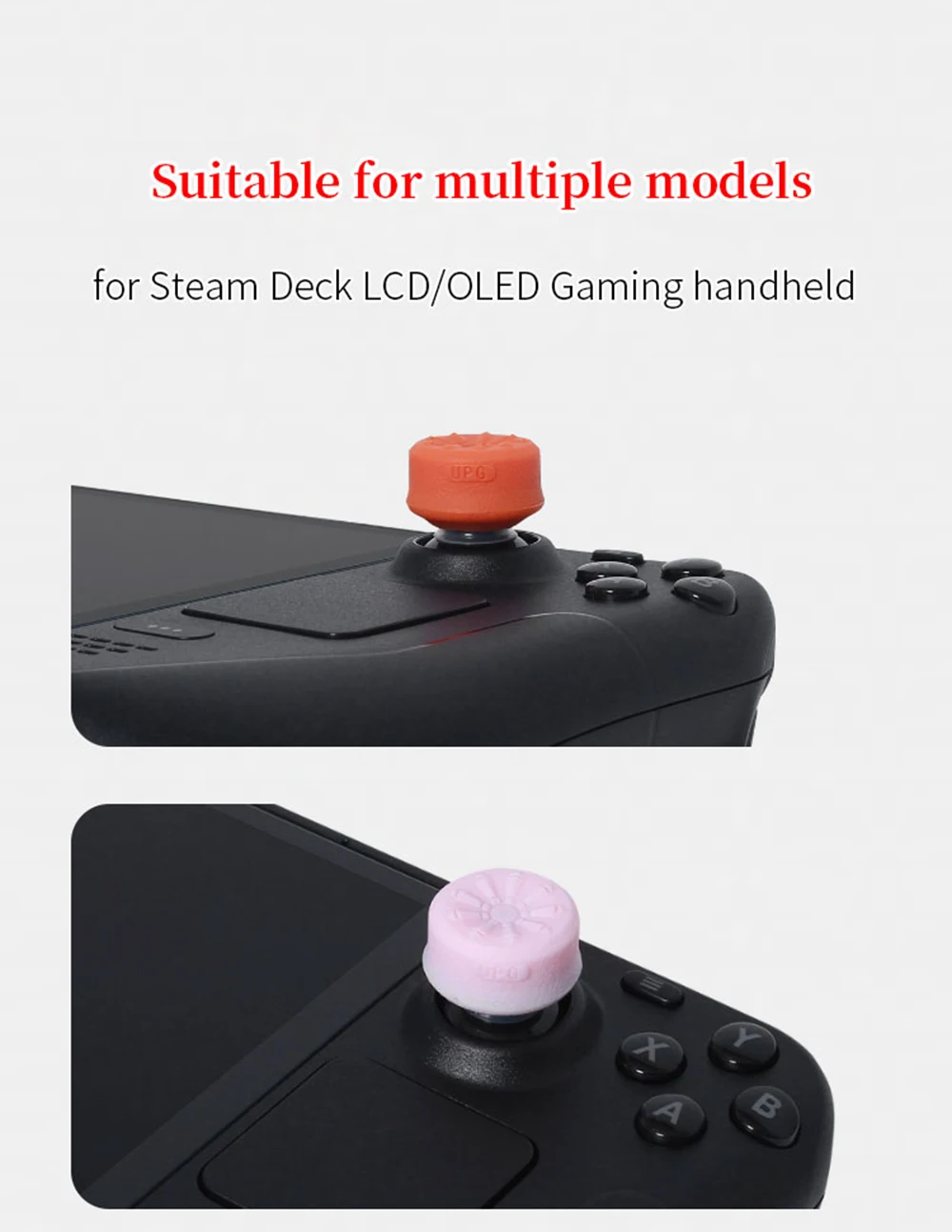 6Pcs Handheld Joystick Silicone Cap for Steam Deck LCD / OLED Game Controller Thumb Grip Set Analog Stick Cap 6Pcs Handheld Joystick Silicone Cap for Steam Deck LCD / OLED Game Controller Thumb Grip Set Analog Stick Cap
