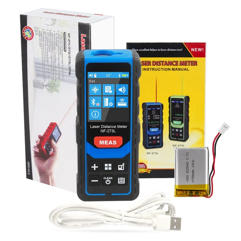 NOYAFA NF-273L 60M/120M Laser Rangefinder finder Digital Laser Tape Measure Construction Roulette Accurate Distance Meter
NOYAFA NF-273L 60M/120M Laser Rangefinder finder Digital Laser Tape Measure Construction Roulette Accurate Distance Meter
