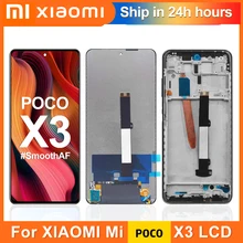 Ensemble écran tactile LCD avec châssis, 6.67 pouces, pour Xiaomi Poco X3, Original=