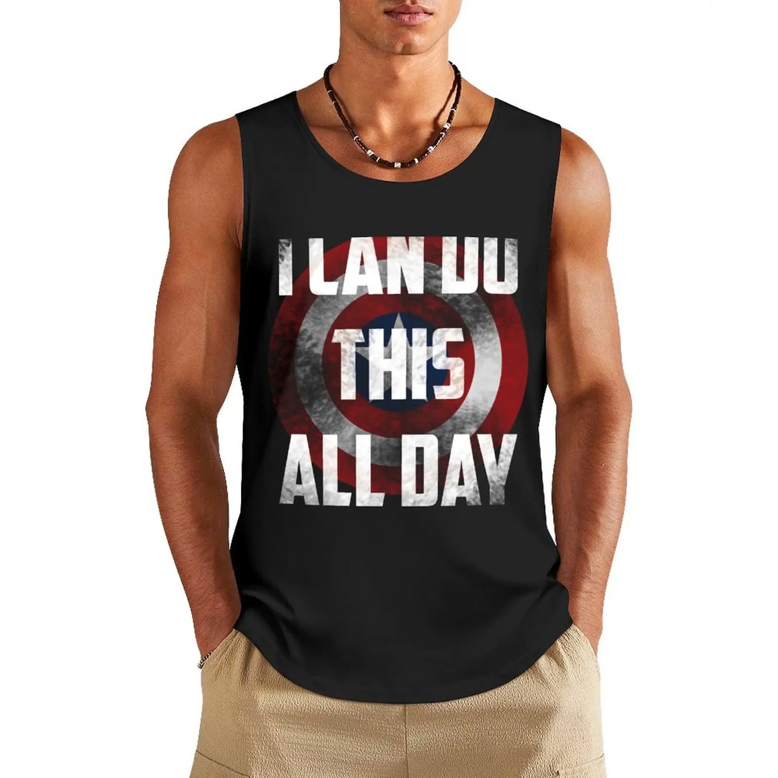 I can do this all day. shield Tank Top sleeveless shirt man t-shirts for men gym men
I can do this all day. shield Tank Top sleeveless shirt man t-shirts for men gym men