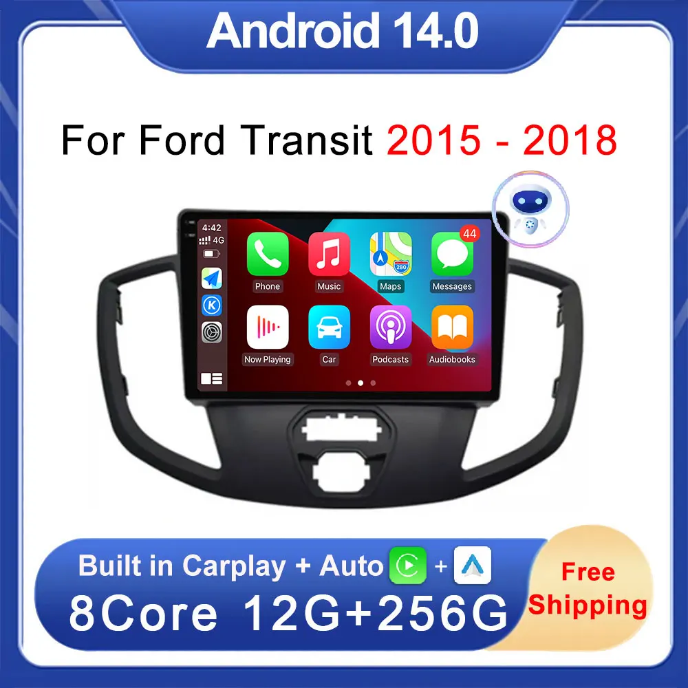 For Ford Transit 2015 2016 2017 2018 Android 14 Carplay Car Radio Multimedia Video Player GPS Stereo WIFI 4G BT QLED Touchscreen
For Ford Transit 2015 2016 2017 2018 Android 14 Carplay Car Radio Multimedia Video Player GPS Stereo WIFI 4G BT QLED Touchscreen