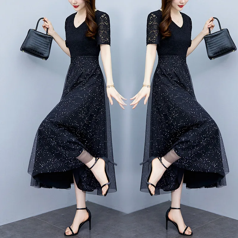 2023 Summer New Mesh Dress Long, Large, Luxury, Slim Waist, Covering Belly Long Dress
2023 Summer New Mesh Dress Long, Large, Luxury, Slim Waist, Covering Belly Long Dress