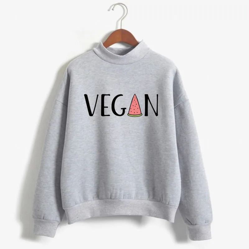 

Spring Autumn Fleece Sweatshirt S-4XL Cute Women Pullover Top 16 Colors Casual vegan print Thick Hoodie Female Wholesale