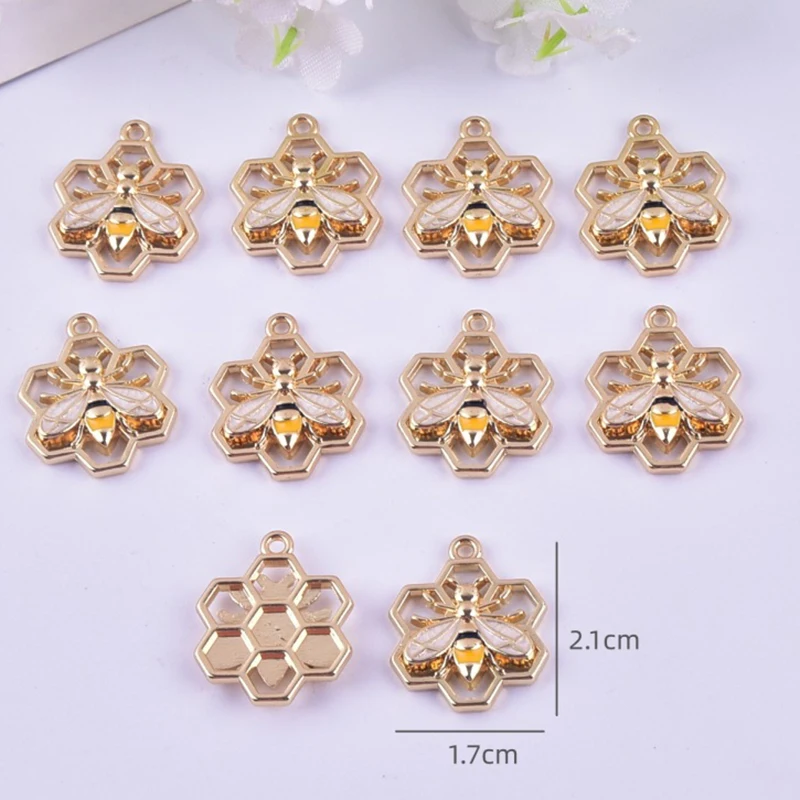 

10pcs New Pearl Flower Pentagram Enamel Animal Charms Multicolor Pendant DIY Jewelry Necklace Bracelets Metal Pendants Jewelry