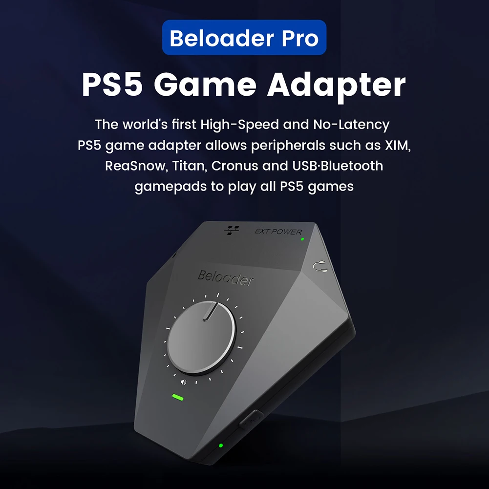 Конвертер клавиатуры и мыши для игрового контроллера Beloader Pro для PS5, адаптер Bluetooth для Playstation 4/SWITCH/Xbox, коннектор для геймпада
Конвертер клавиатуры и мыши для игрового контроллера Beloader Pro для PS5, адаптер Bluetooth для Playstation 4/SWITCH/Xbox, коннектор для геймпада