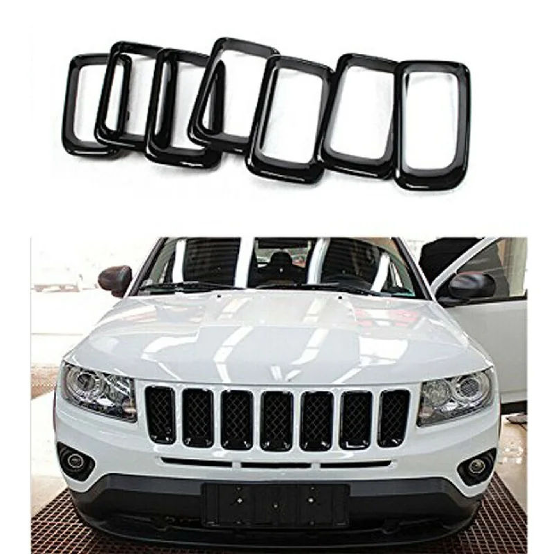 7PCS Front Grill Vent Hole Frame Trim ABS Black Chrome Grille Trim Molding Insert Fit for Jeep Compass 2011-2017 Car Accessories
7PCS Front Grill Vent Hole Frame Trim ABS Black Chrome Grille Trim Molding Insert Fit for Jeep Compass 2011-2017 Car Accessories