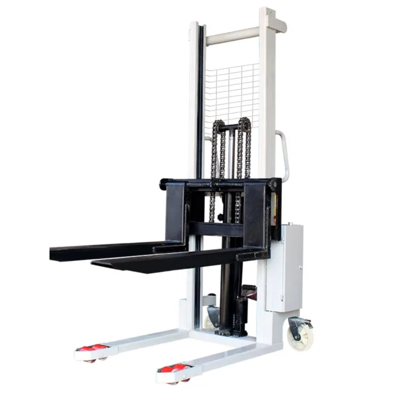 

Small electric hydraulic stacking, loading and unloading lifting manual forklift