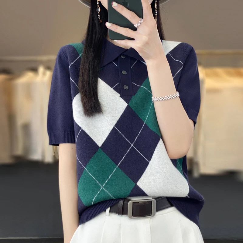 2023 New Cashmere short sleeve Sweater Women's T-Shirt Knitted Sweater Loose Thin Pullover Short-Sleeved Trend
2023 New Cashmere short sleeve Sweater Women's T-Shirt Knitted Sweater Loose Thin Pullover Short-Sleeved Trend
